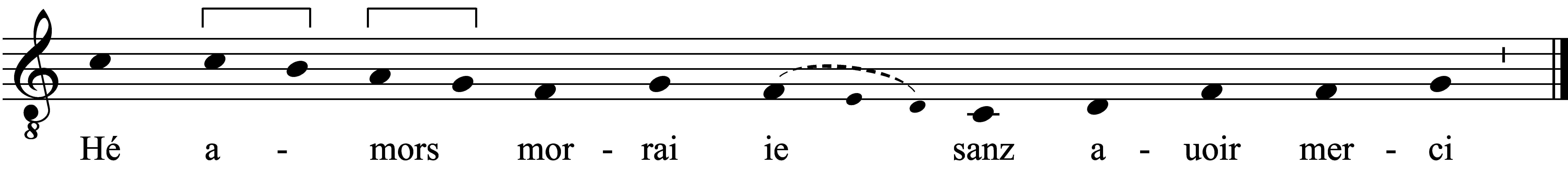 Refrain musical notation